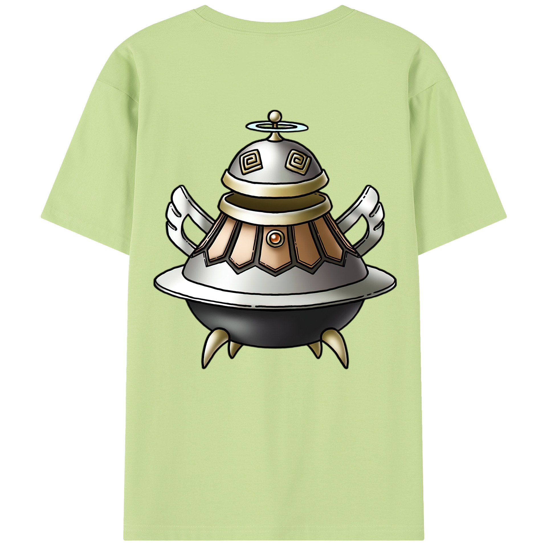 （画像用） ドラゴンクエスト Doragon Kuesuto Dragon Quest 綿100％半袖Tシャツ（背面プリント）